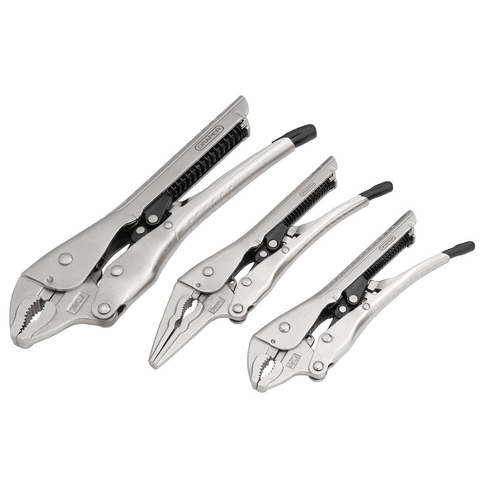 Draper Auto Locking Pliers Set (3 Piece) Pk 1 07103