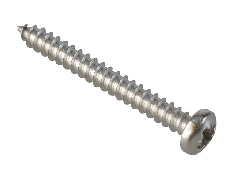 Forgefix FPSTPP14SS Self-Tapping Screw Pozi Compatible Pan Head Ss 1In X 4 Forgepack 40
