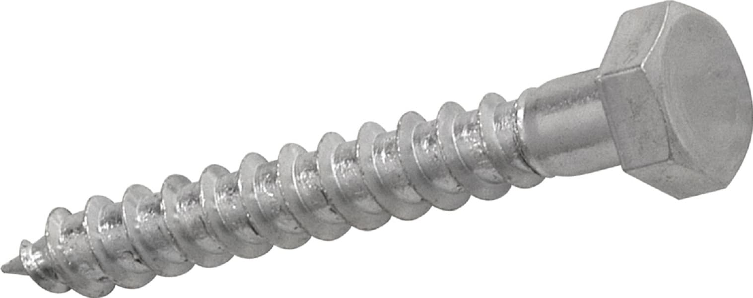 4Trade M8 x 50mm Coach Screw Bright Zinc Plated Qty 5