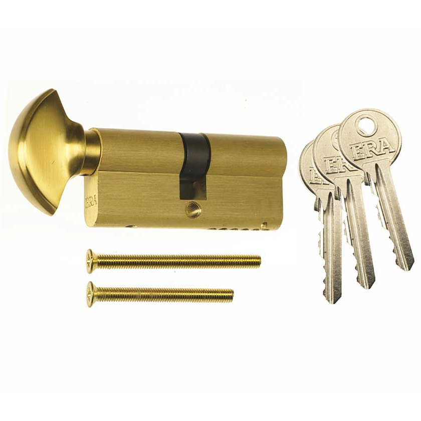 ERA 6 Pin Euro Thumbturn Cylinder with 3 Keys 35/35