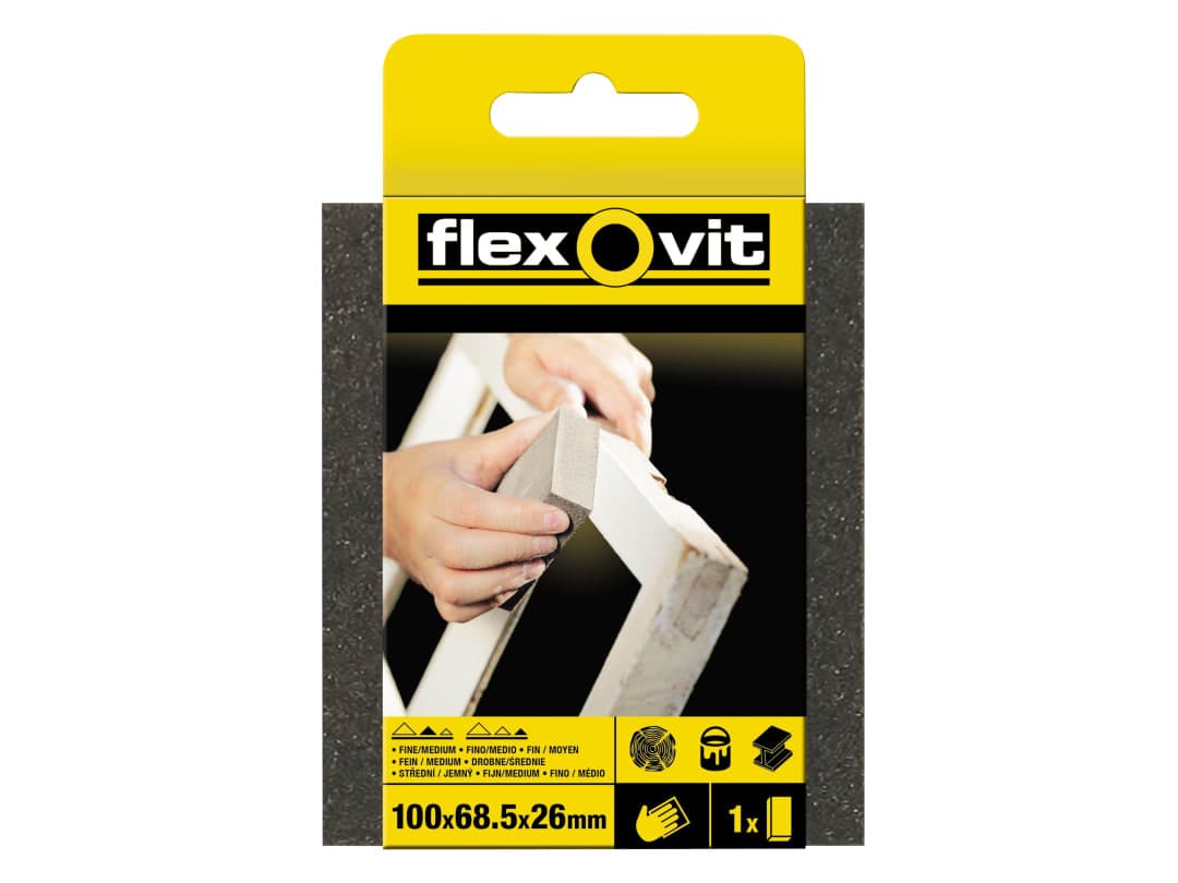 Flexovit Sanding Sponges Standard Medium/Coarse 63642556853