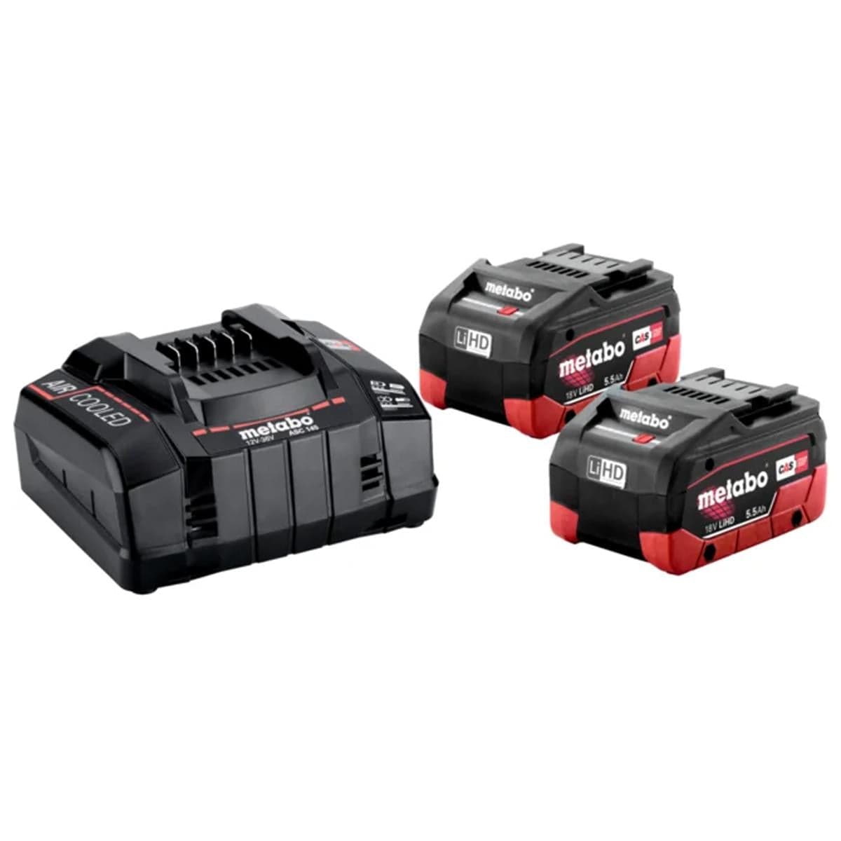 Metabo Basic Set 12-36V 2 x 5.5Ah LiHD Battery with ASC 145 Charger 685122380