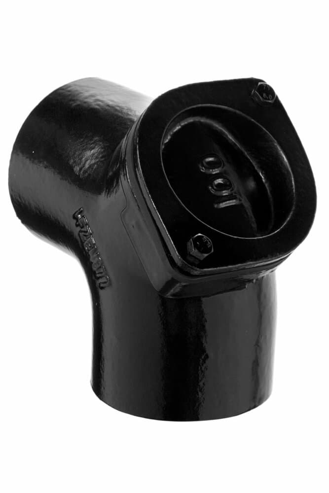 Push Fit Cast Iron Soil Access Bend - 92.5 Degree x 100mm