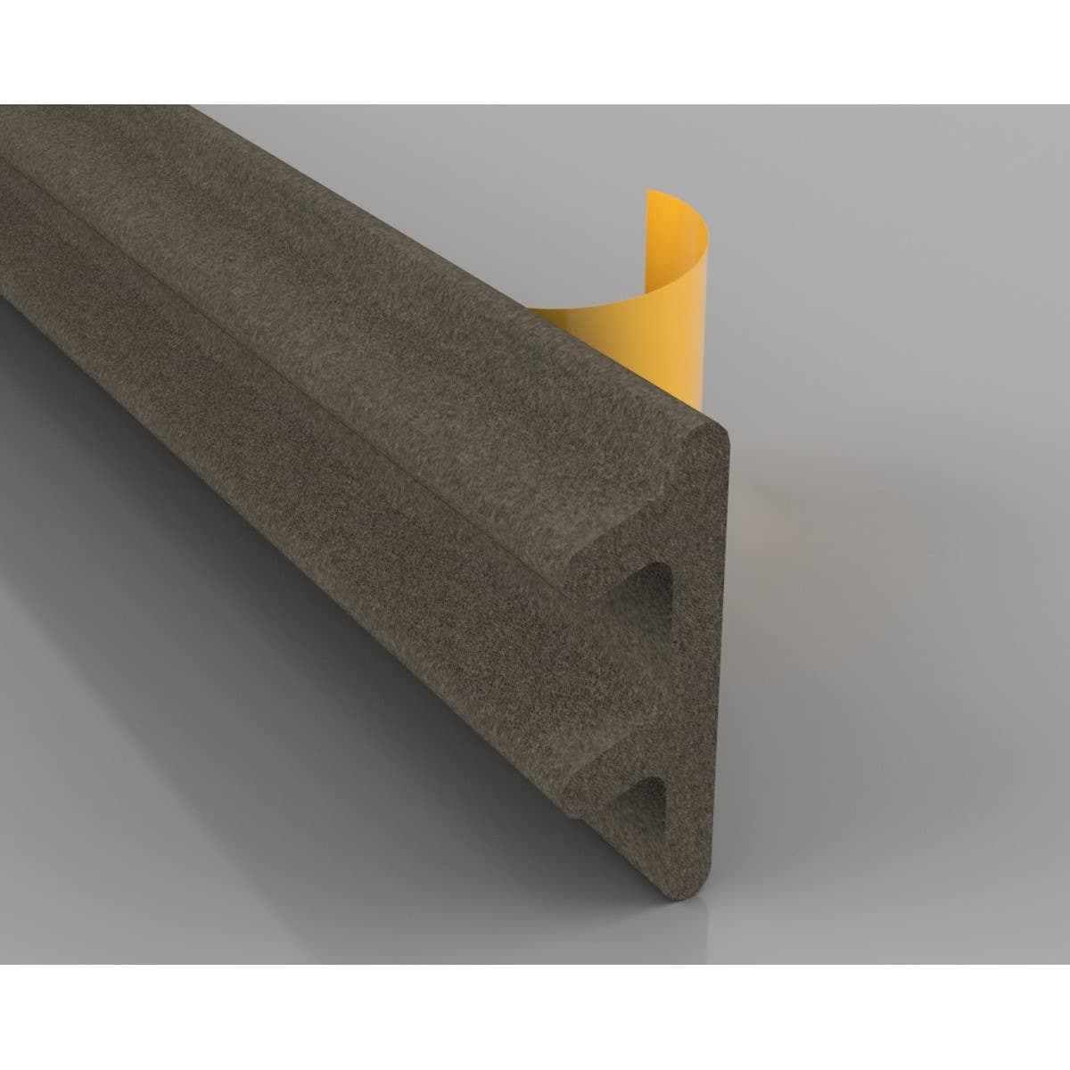 Stormguard Acoustic Silent Seal and Draught Excluder - Brown - 6 metres