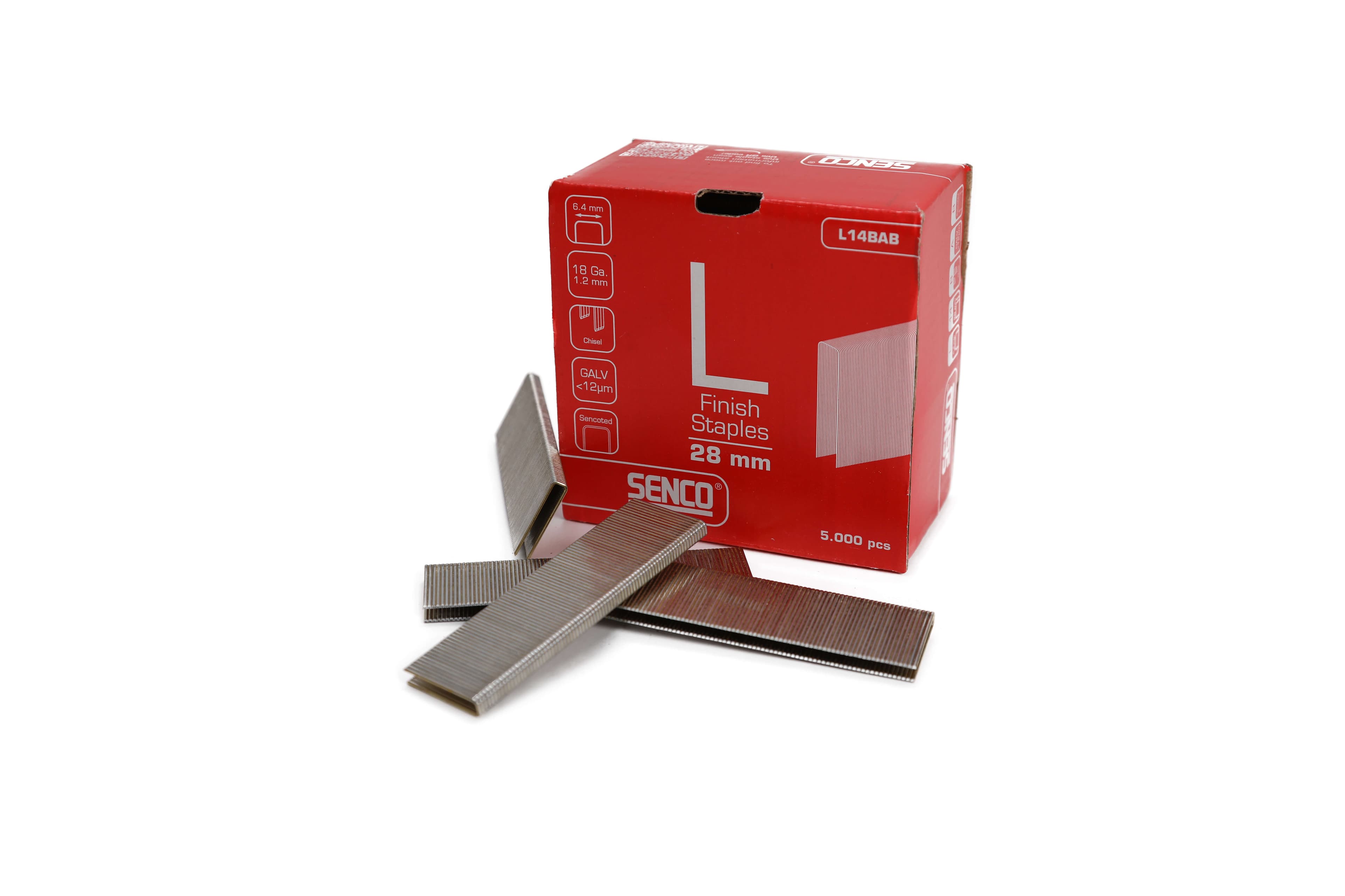 Senco L14BAB L Staple Galv. ted 28Mm 18-Gauge Box 5000