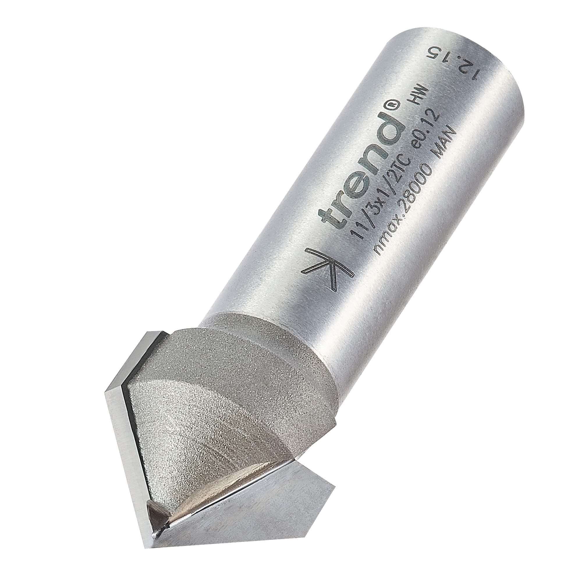 Trend Chamfer V Groove Cutter 45 Degrees Pk 1 11/3X1/2TC