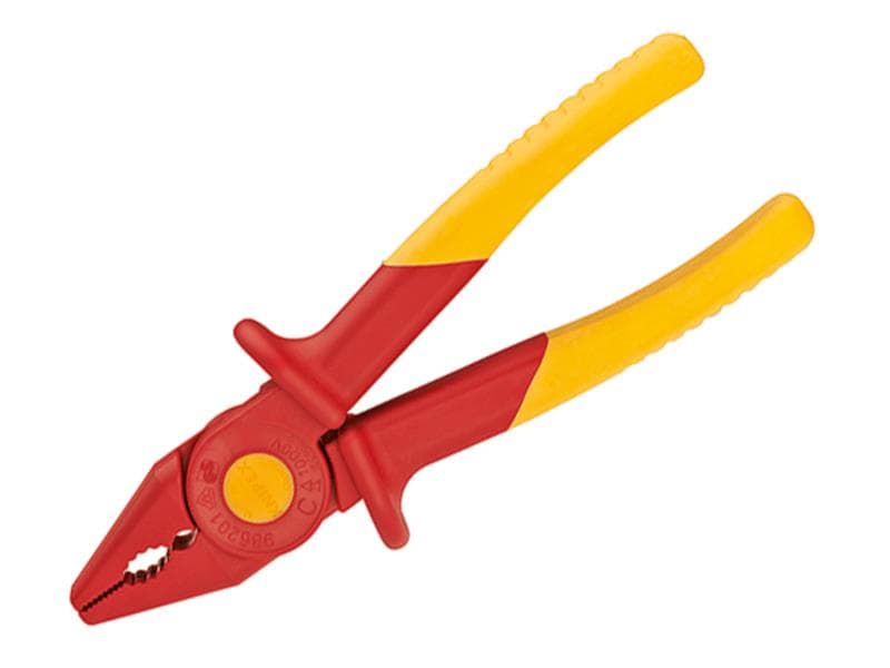 Knipex 98 62 01 Flat Nose Plastic Insulated Pliers 180Mm