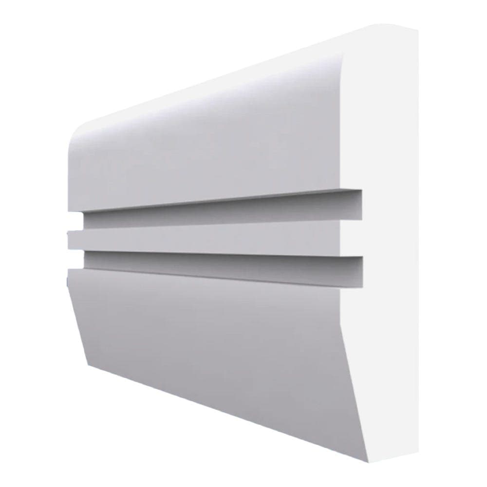 Chamfered Square Grooved 2 MDF Dado Rail Unprimed 4200mm x 60mm x 18mm