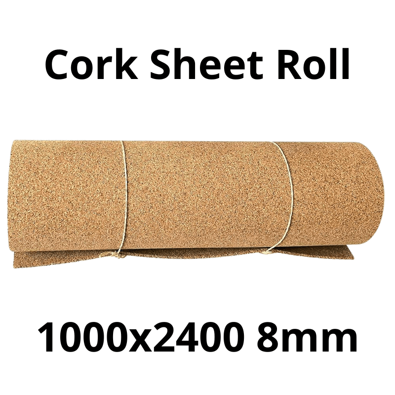 Cork Sheet Roll - 1000x2400mm - 8mm - Décor and DIY - Pack of 1