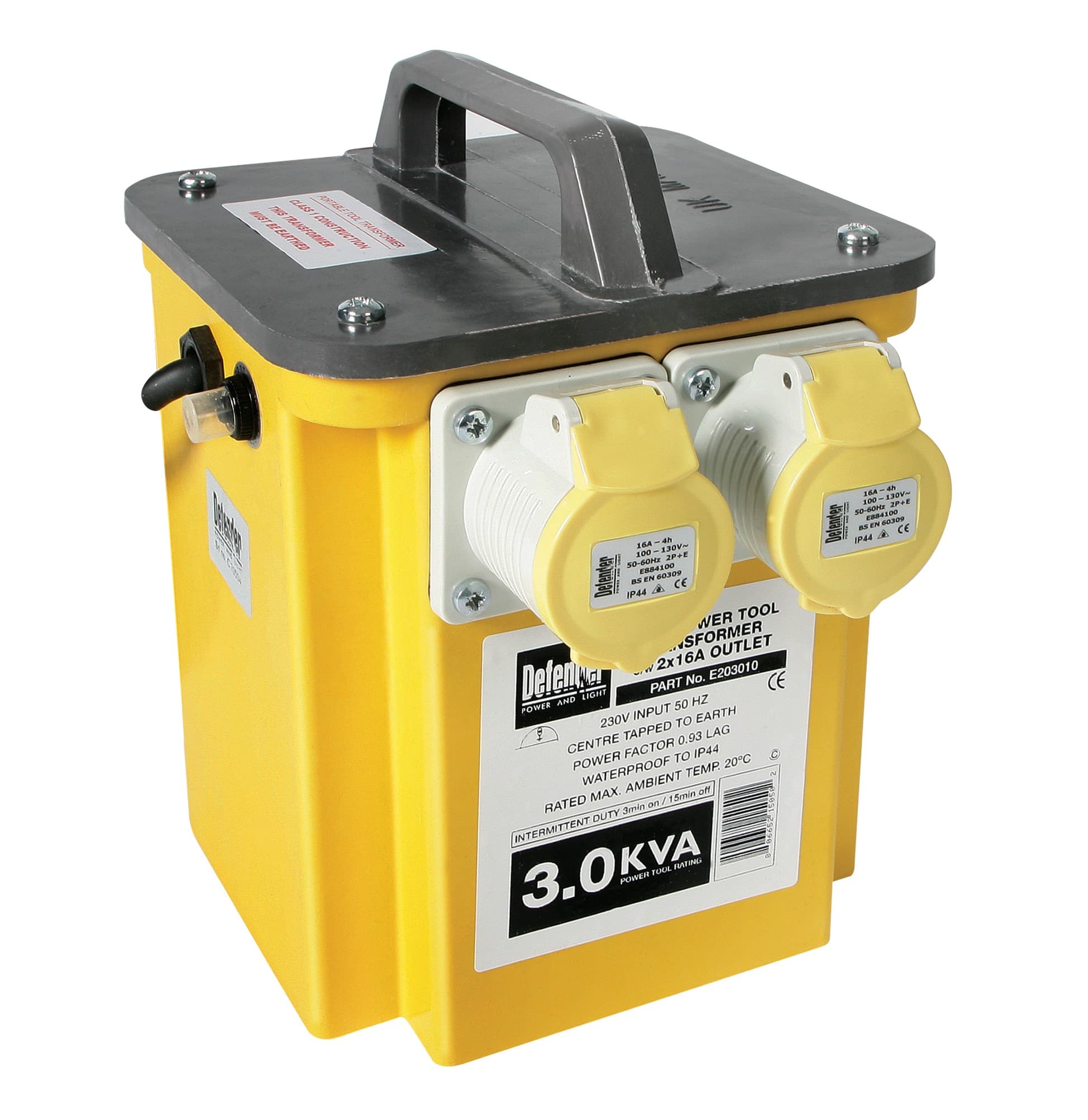 Defender 3 KVA Transformer 2 x 110V Outlets