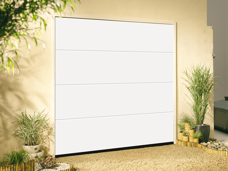 Garador Linear Premium White Sand Garage Door 2136mm 2439mm