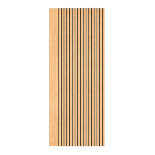 Deanta Brown Oak Veneer Malmo Prefinished Door, Size: 1981x838x35mm