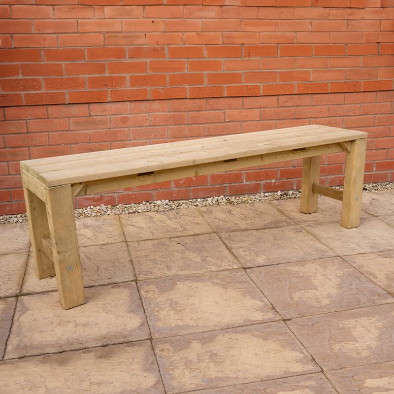 Forest Garden Forest Wooden Garden Dining Bench 5'2 x 1'2 (1.59m x 0.36m)