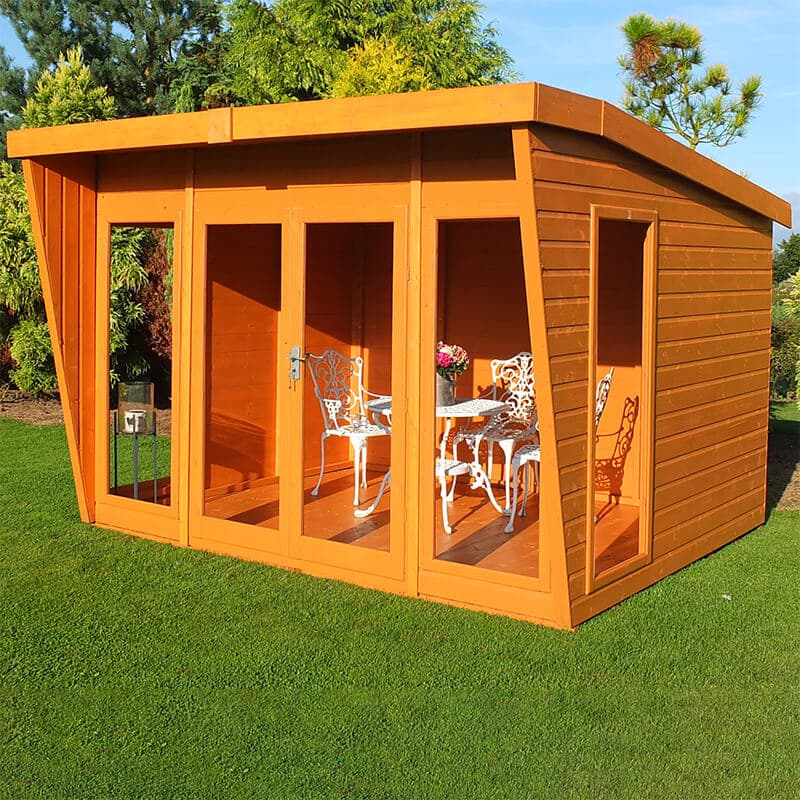 10x10 Shire Highclere Contemporary Wooden Summer House
