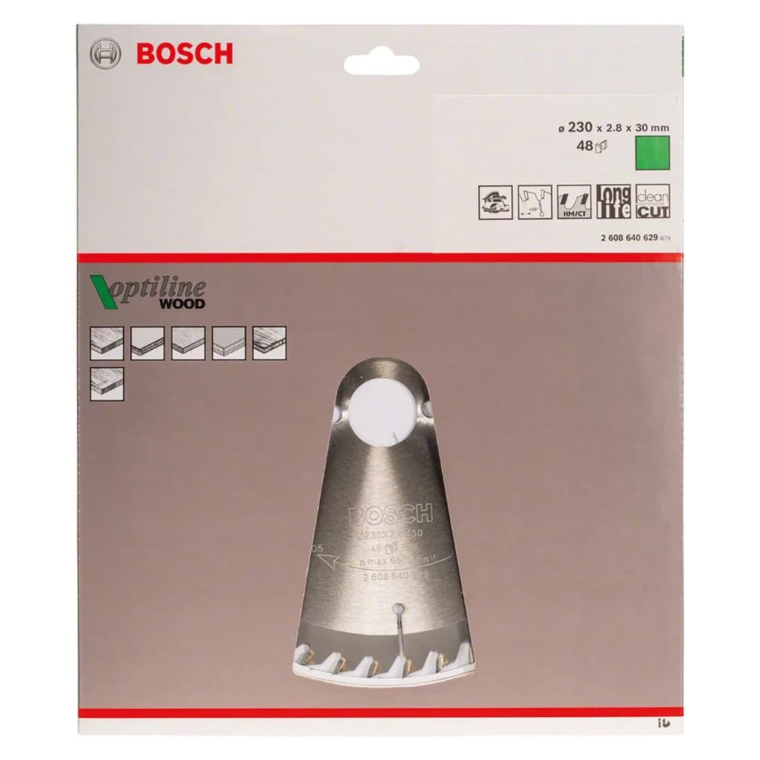 Circ Saw Blade 230 X 30 48T Bosch