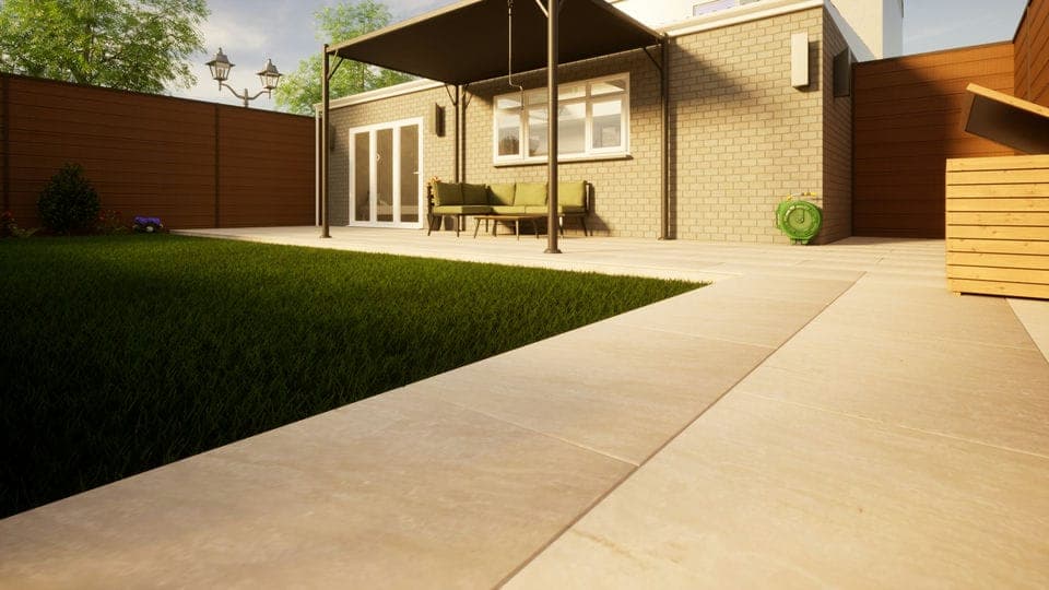 Sandstone Paving Presealed - 900mm x 600mm x 22mm Raj Green