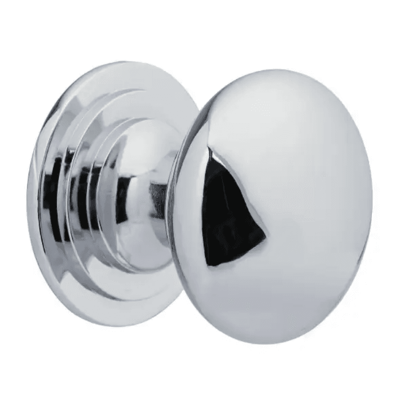 Bailey Rounded Cabinet Knob - 38mm - Polished Chrome - Elite Knobs & Handles