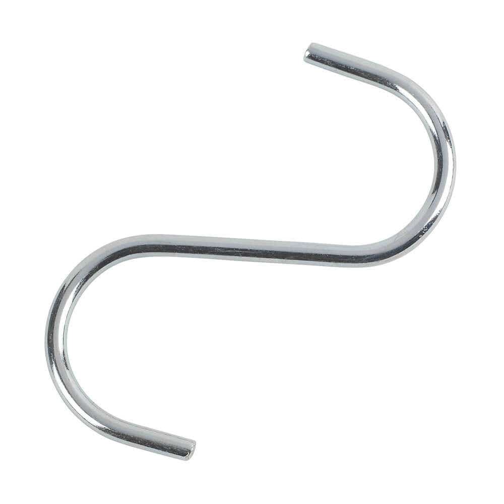 Storage 'S' Hooks - Chrome Plated - 85mm - Pack of 10 - Hardware Solutions