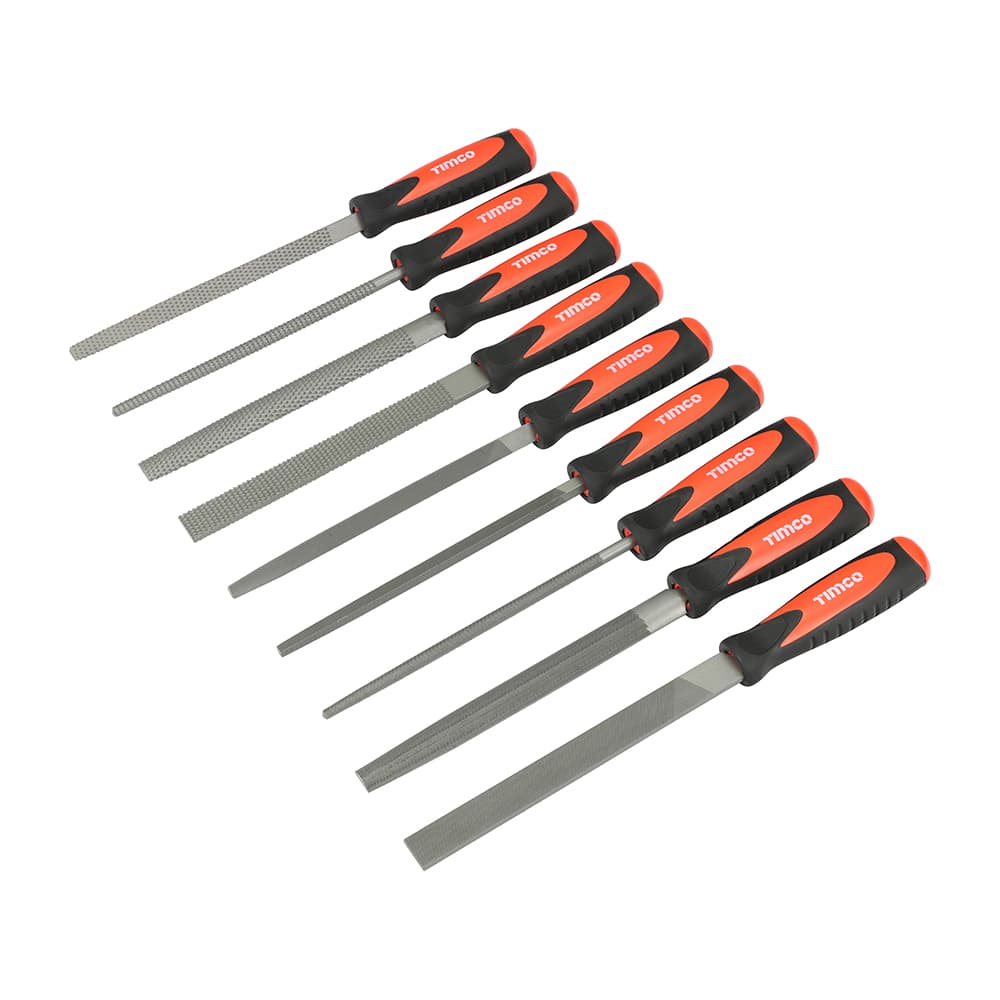 Timco 468250 File & Rasp Set 9Pc Blister Pack 9