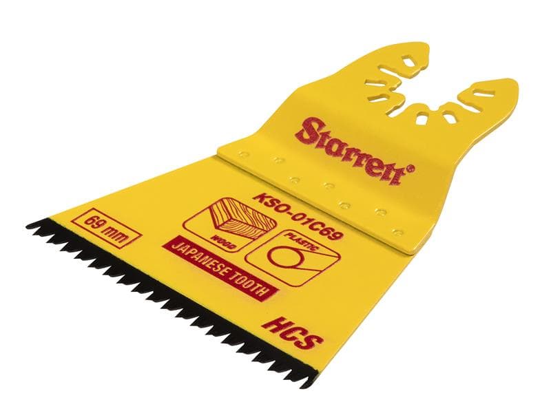 Starrett KSO-01C69 Kso-01C69 Flat-Sided Hcs Oscillating Blade - Japanese Teeth 69 X 42Mm X 14 Tpi