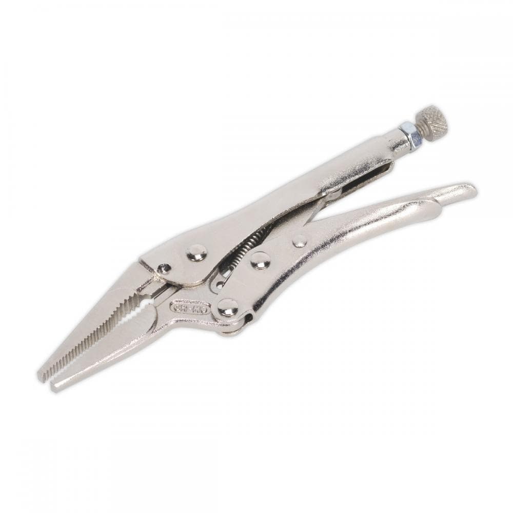 Sealey AK6824 Locking Pliers Long Nose 170Mm 0-50Mm Capacity