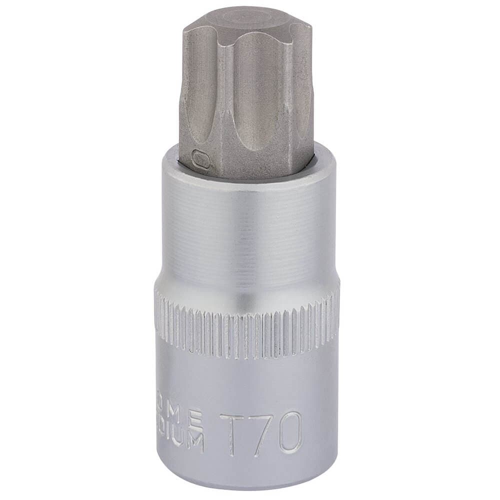 Draper Expert 16325 Draper Tx-Star® Socket Bit 1/2in Sq. Dr. T70 X 55Mm each