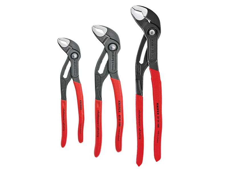 Knipex 00 20 09 V02 Cobra® Water Pump Pliers Set 3 Piece