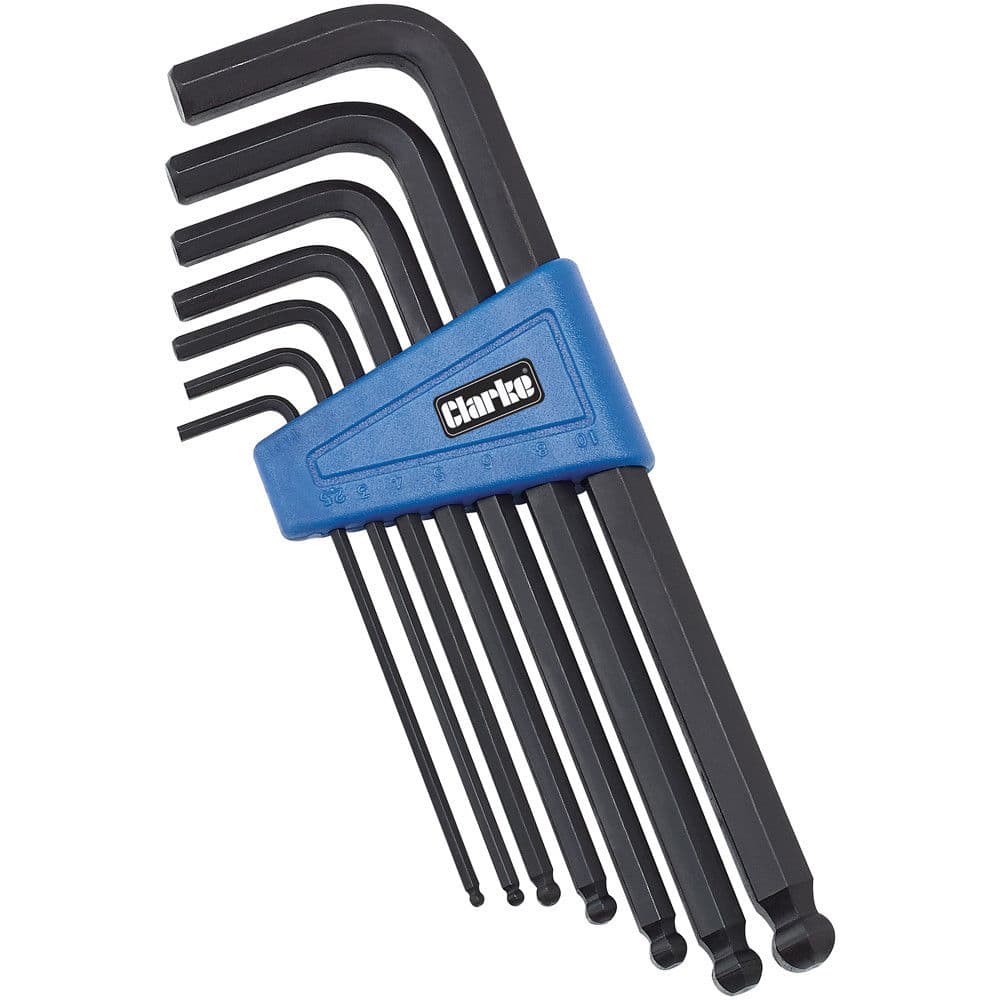 Clarke 1700454 Pro54 7 Piece Metric Hex Key Set