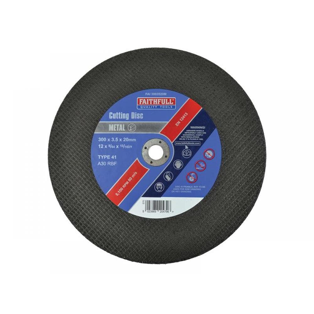 Faithfull Metal Cut Off Disc 300 X 3.5 X 20Mm