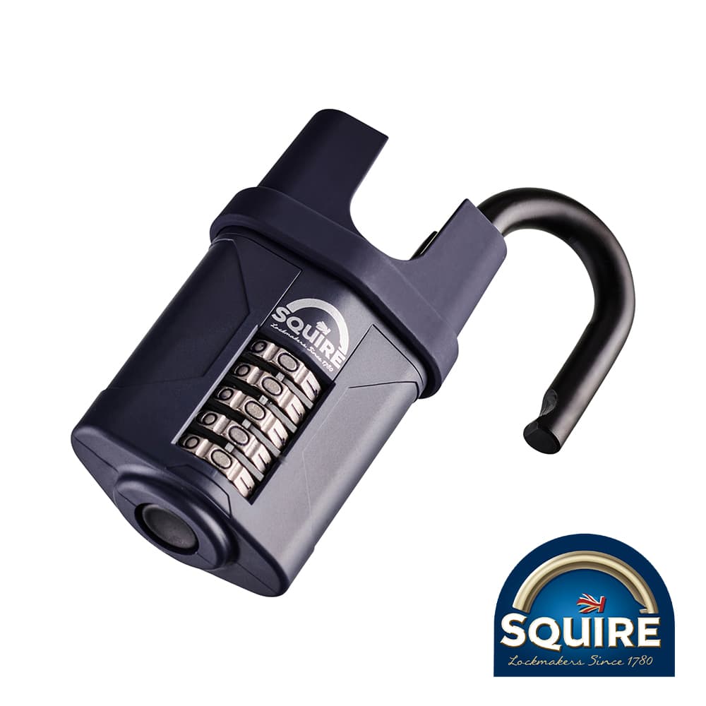 Squire SQR701744 Combination Padlock - Steel Closed Shackle - Cp60Cs 60Mm Blister Pack 1