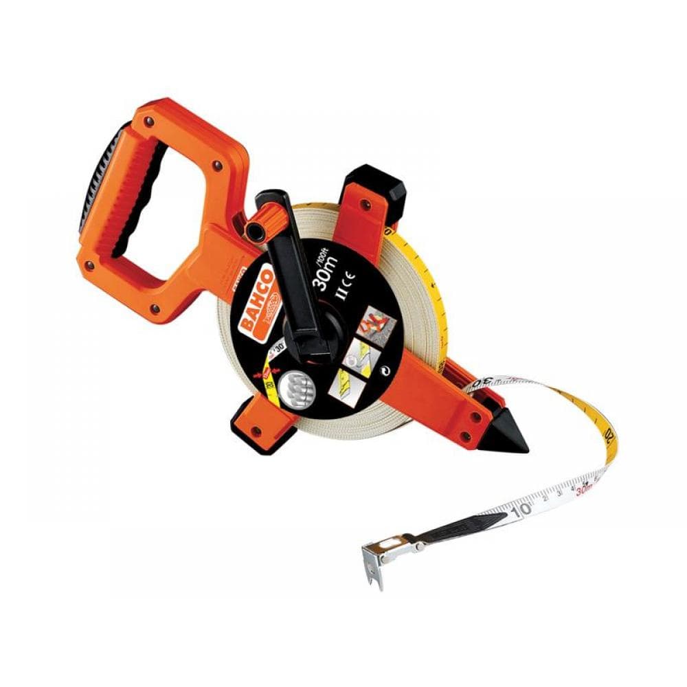 Bahco LTS-30-E Lts Open Reel Fibreglass Tape 30M/100Ft (Width 13Mm)