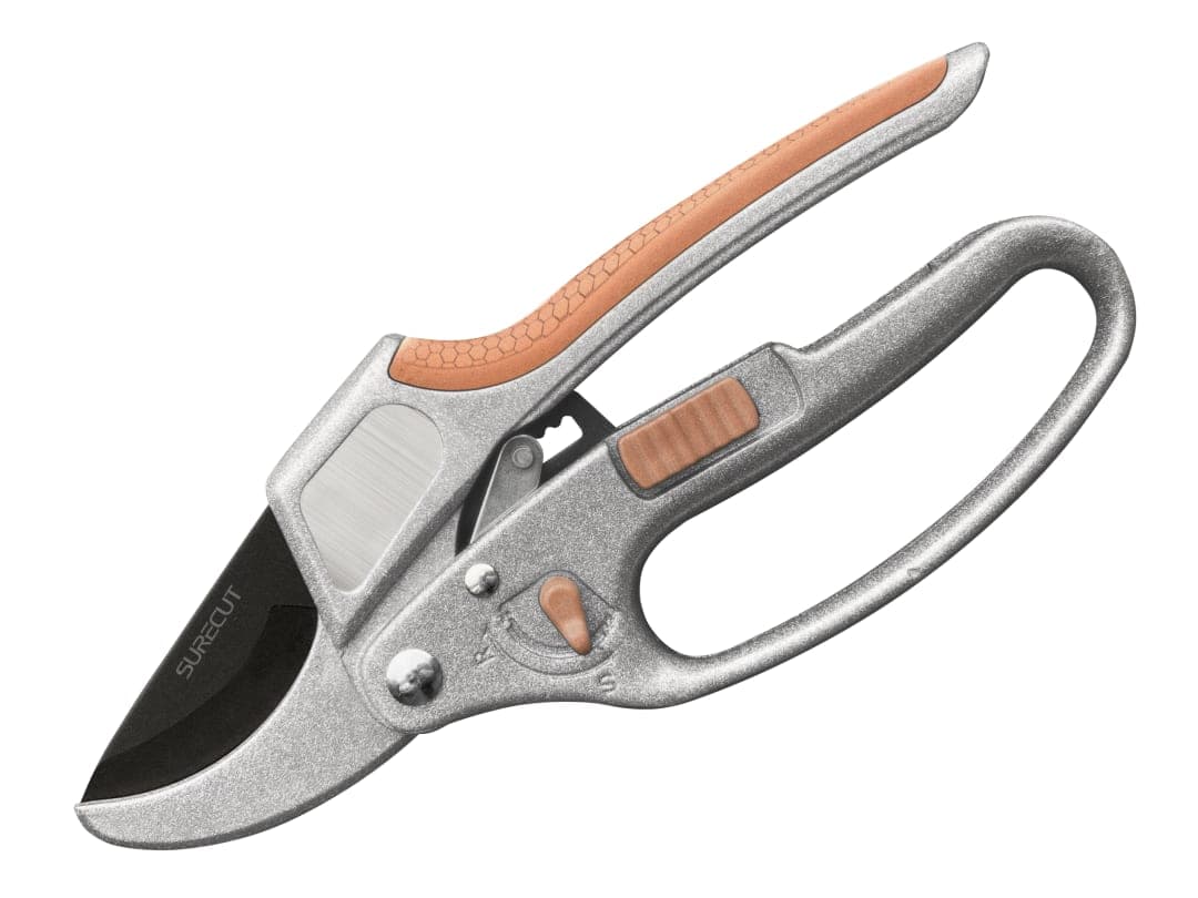 Kent & Stowe SureCut Hardwood Anvil Ratchet Secateurs 70100606