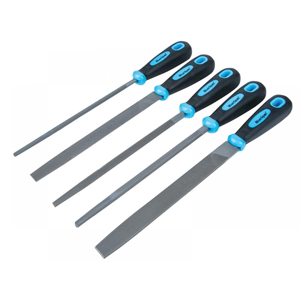 Bluespot Tools 22654 Soft Grip Handled File Set 5 Piece