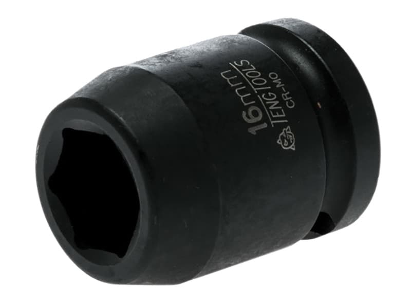 Teng 920516N Impact Socket Hexagon 6-Point 1/2In Drive 16Mm