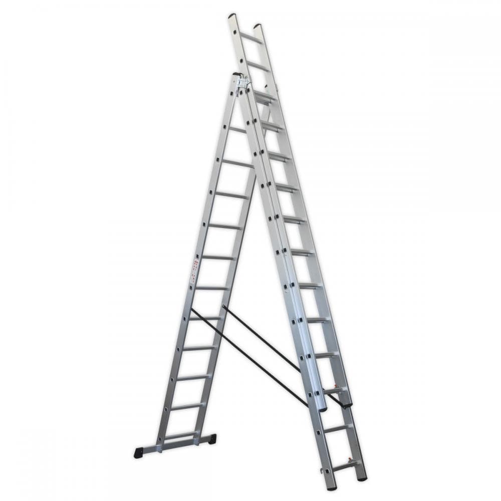 Sealey ACL312 Aluminium Extension Combination Ladder 3X12 En 131