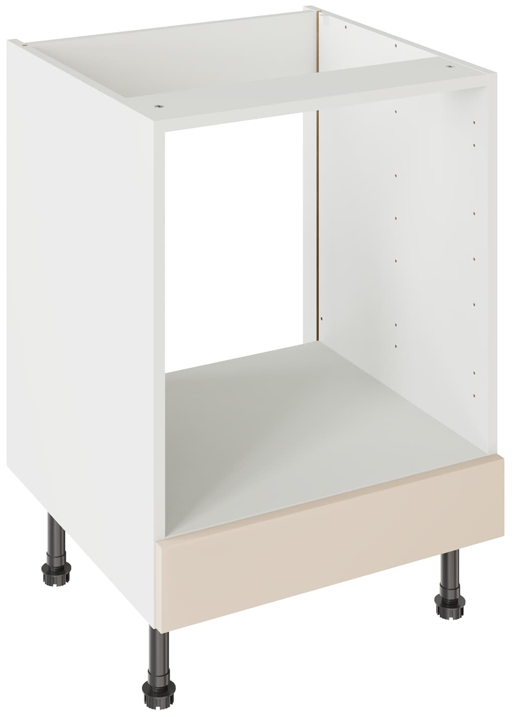 Flatpack 600 Oven Base Kitchen Cabinet Slab Supermatt Cashmere