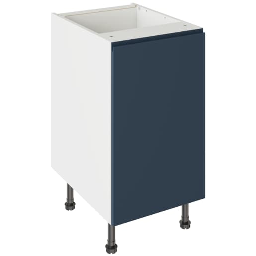 Flatpack 450 Base Kitchen Cabinet J-Pull Shaker Ultra Matt Indigo Blue