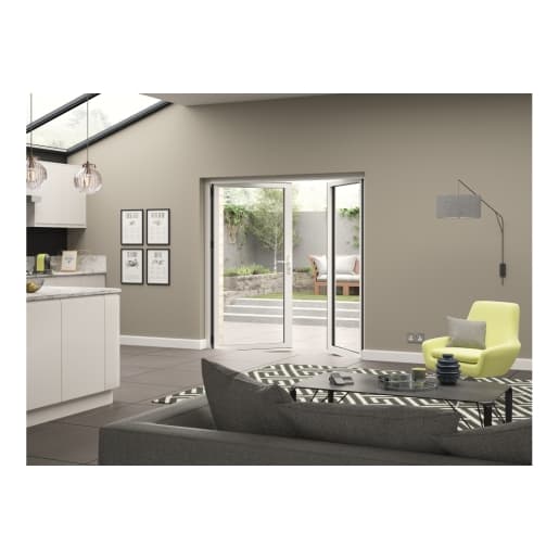 Extenal White Aluminium French Door 1790 x 2090mm High Open Out