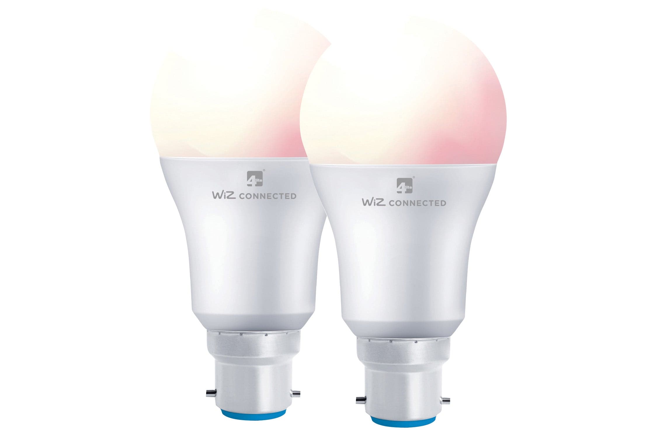 4lite WiZ Connected A60 Dimmable Multicolour WiFi LED Smart Bulb - B22 Bayonet