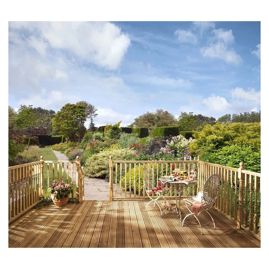 Decking Newel Inc Cap 82 X 82 X 1500Mm Pefc