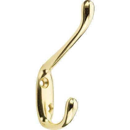 Standard Hat & Coat Hook - Polished Brass
