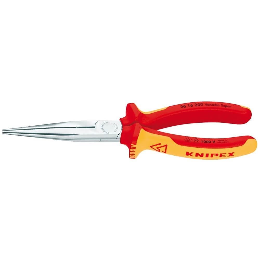Knipex 81246 26 16 200 Sbe Fully Insulated Long Nose Pliers 200Mm each