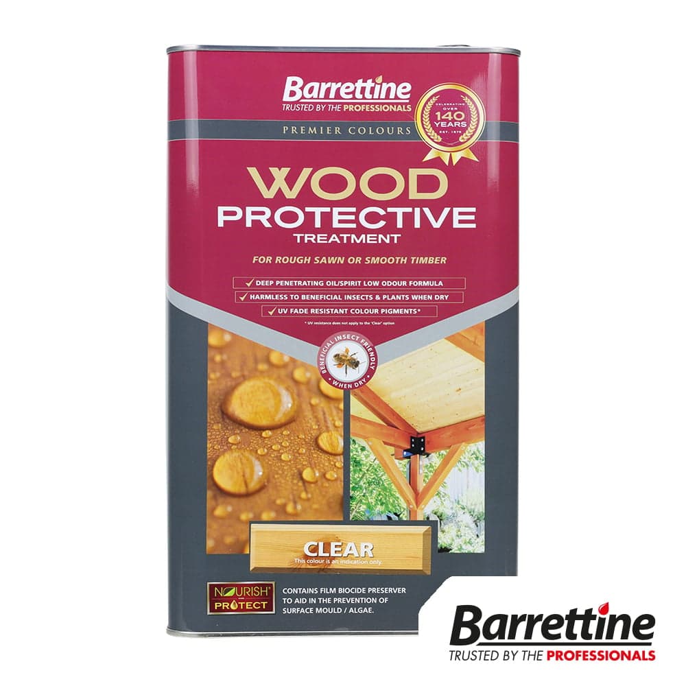 Barrettine Wood Protective Treatment - Clear Tin 1 PTCL005
