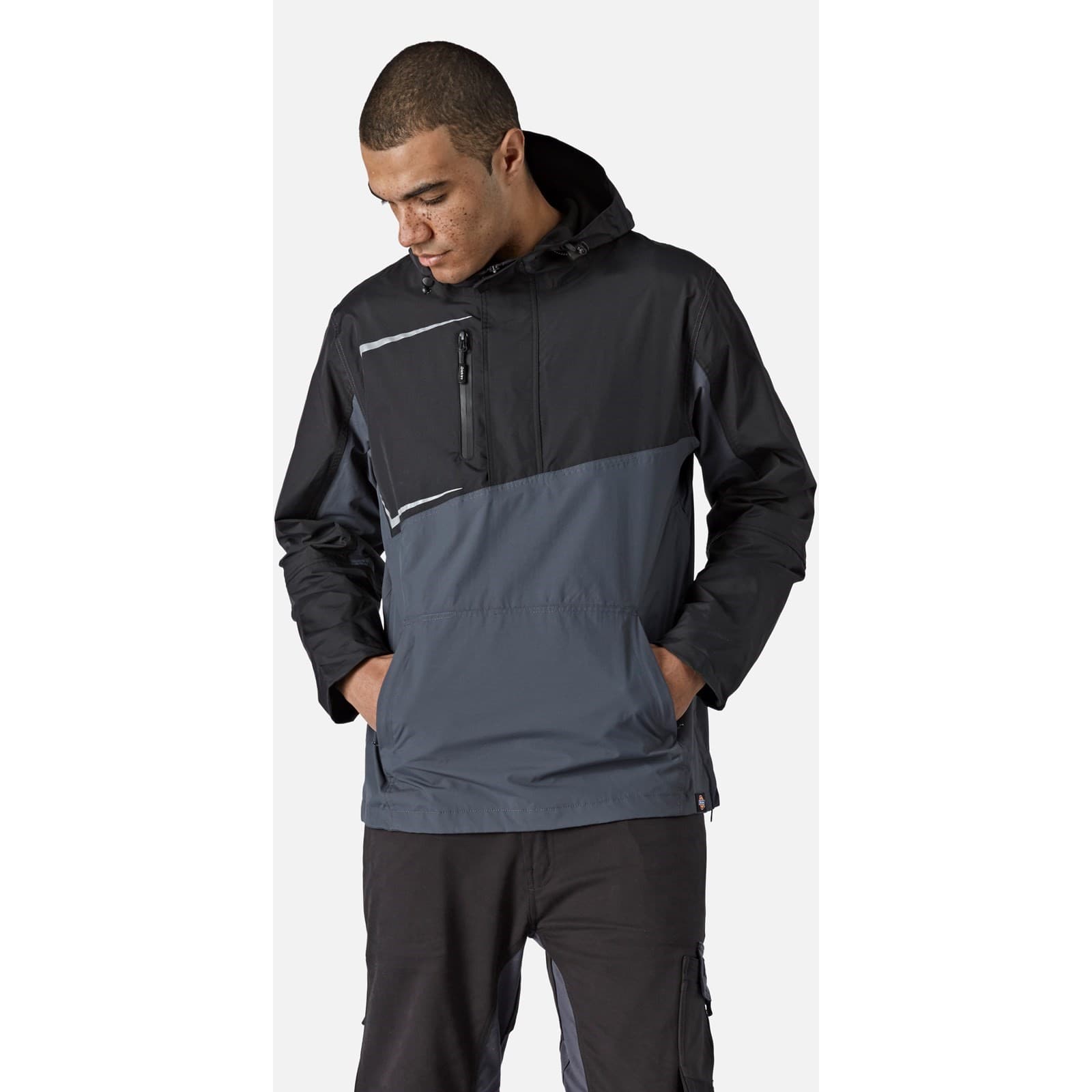 Dickies Generation Overhead Waterproof Jacket Size Lge Grey 36229-67582-05