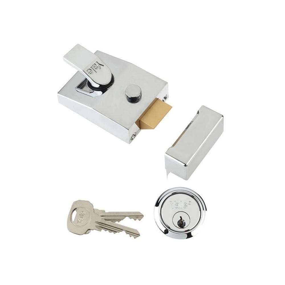 Yale Locks 630089001162 89 Deadlock Nightlatch 60Mm Backset Chrome Finish Box
