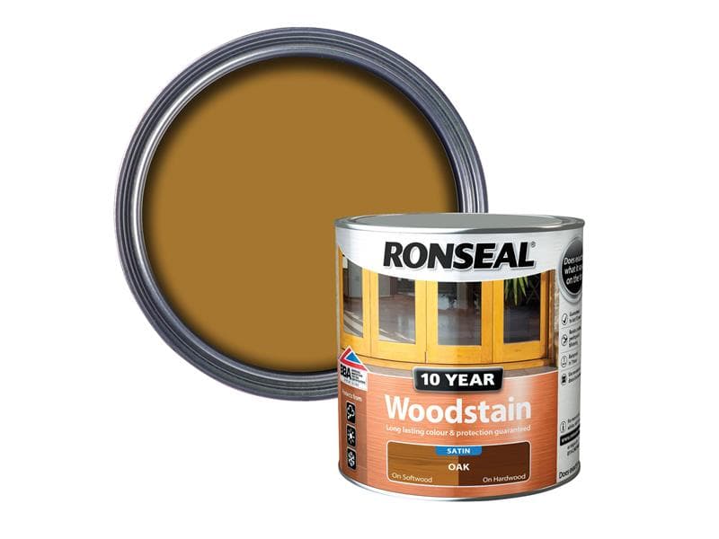 Ronseal 38679 10 Year Woodstain Oak 750Ml