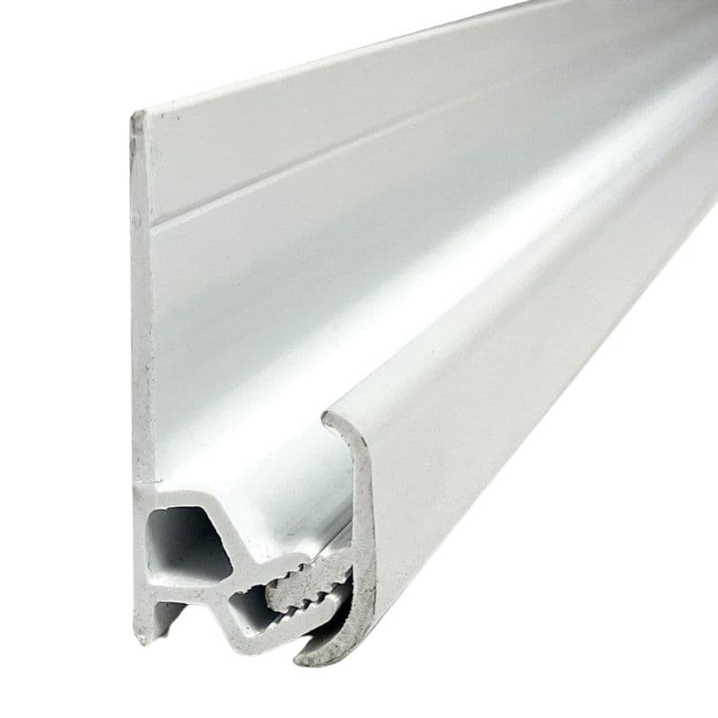 Laminate Wall Panel 10mm 2 Part Flooring / Wetroom Profile Trim - 2420mm White