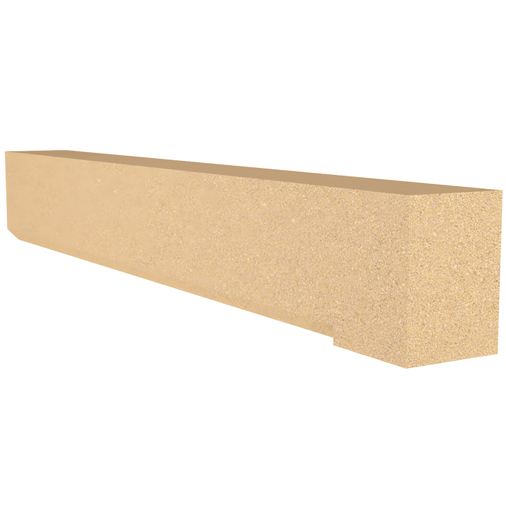 Forticrete Brown Aggregate Head Chamfered DH3 Bath 1975 Rh Piece, Size: 985x100x140mm