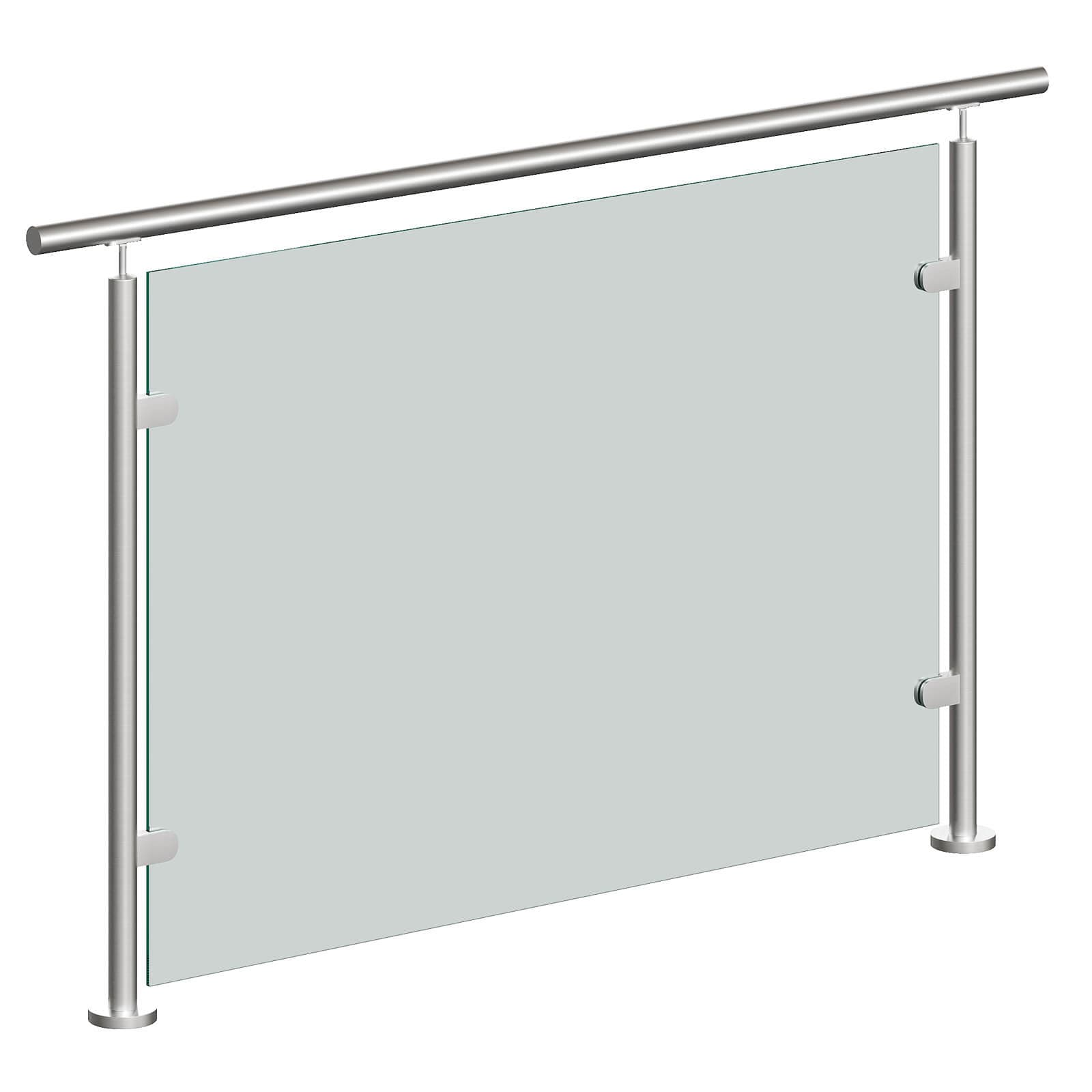 Glass Balustrade for Decking, Stairs and Balconies - 1030 x 1430mm