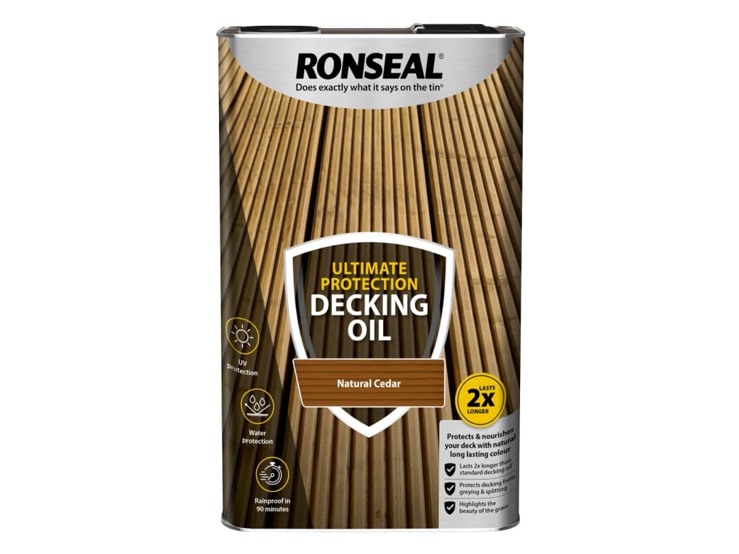 Ronseal Ultimate Protection Decking Oil Natural Cedar 5 litre 37298